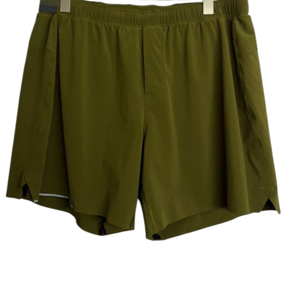 Lululemon Surge Lined Short 6" Moss Green Mens S Running‎ Workout Gym